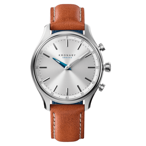 Kronaby Sekel S0658-1- Hybrid smartwatch #280013 Brown Leather 38mm